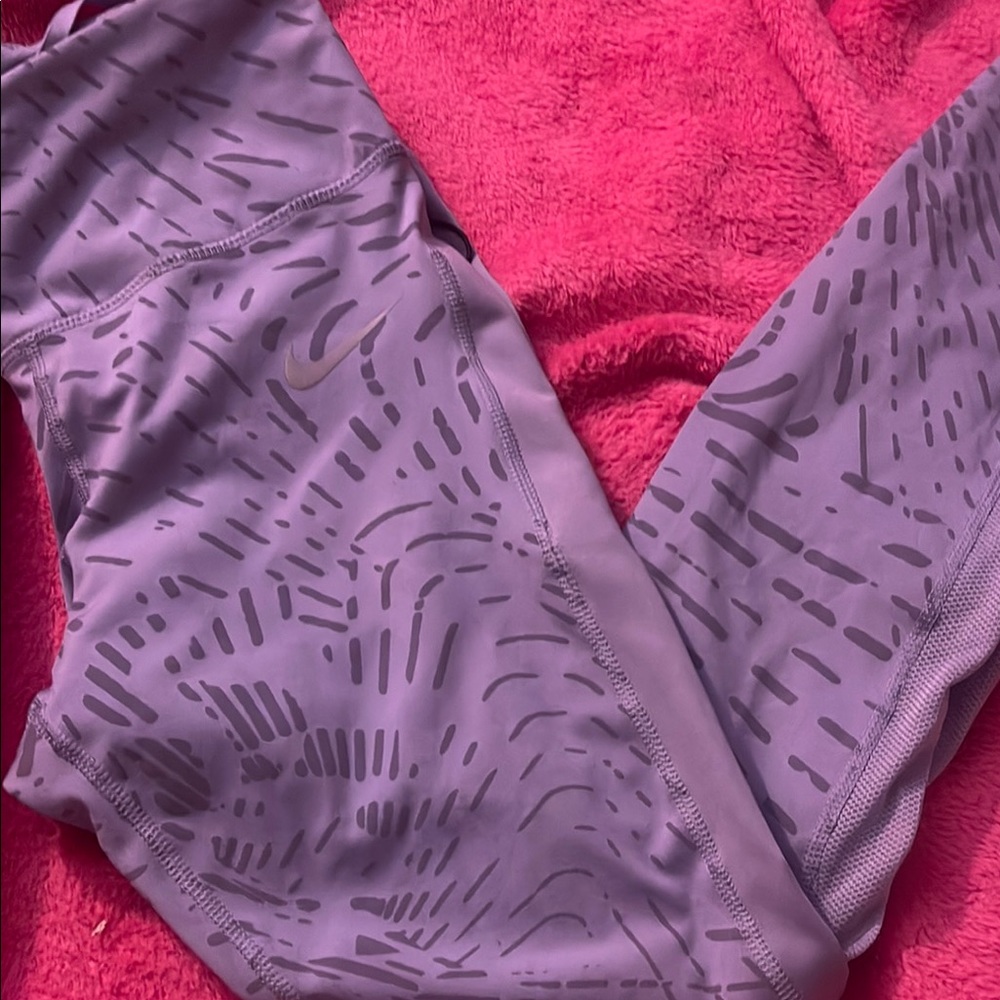 Purple Patterned Leggings